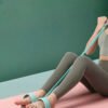 Pilates resistance band with adjustable resistance